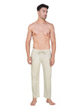 Men’s Relaxed Fit Cotton Drawstring Pants (Beige)