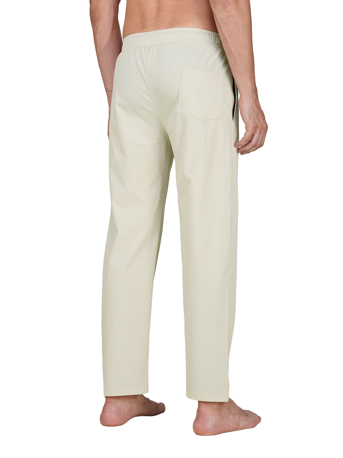 Men’s Relaxed Fit Cotton Drawstring Pants (Beige)