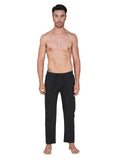 Men’s Relaxed Fit Cotton Drawstring Pants (Black)