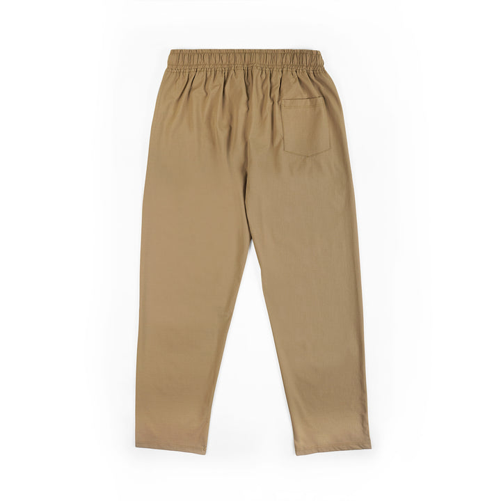 Men’s Relaxed Fit Cotton Drawstring Pants (Taupe Brown)