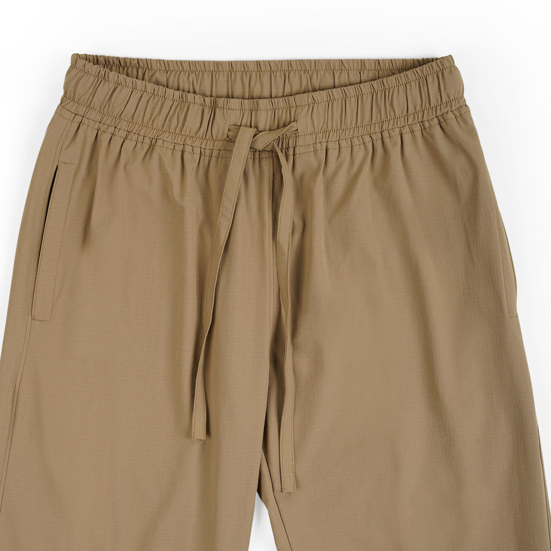 Men’s Relaxed Fit Cotton Drawstring Pants (Taupe Brown)