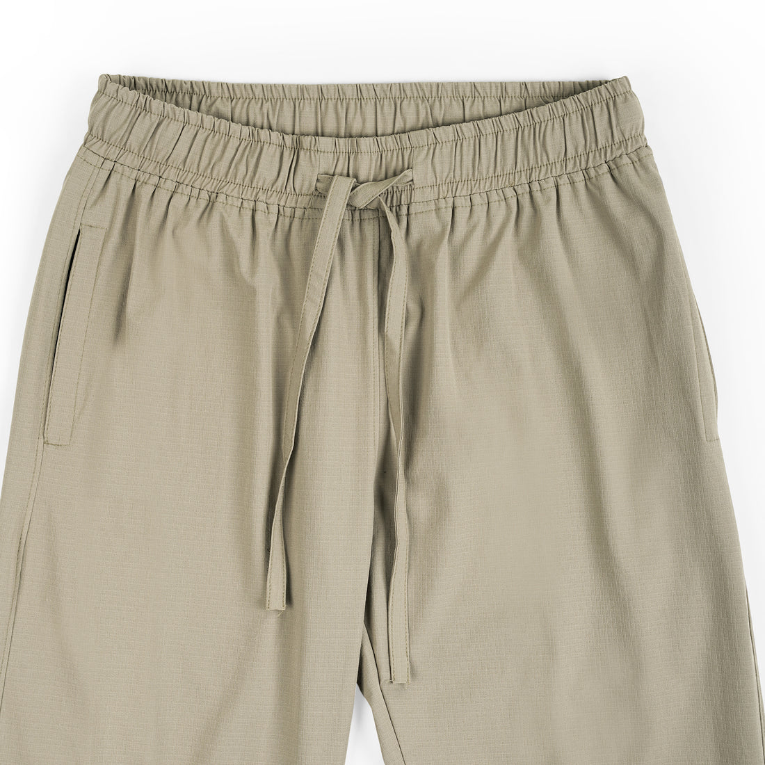 Men’s Relaxed Fit Cotton Drawstring Pants (Dusty Khaki)
