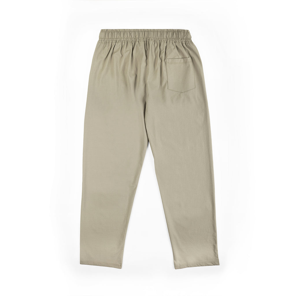 Men’s Relaxed Fit Cotton Drawstring Pants (Dusty Khaki)