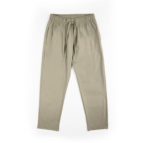 Men’s Relaxed Fit Cotton Drawstring Pants (Dusty Khaki)