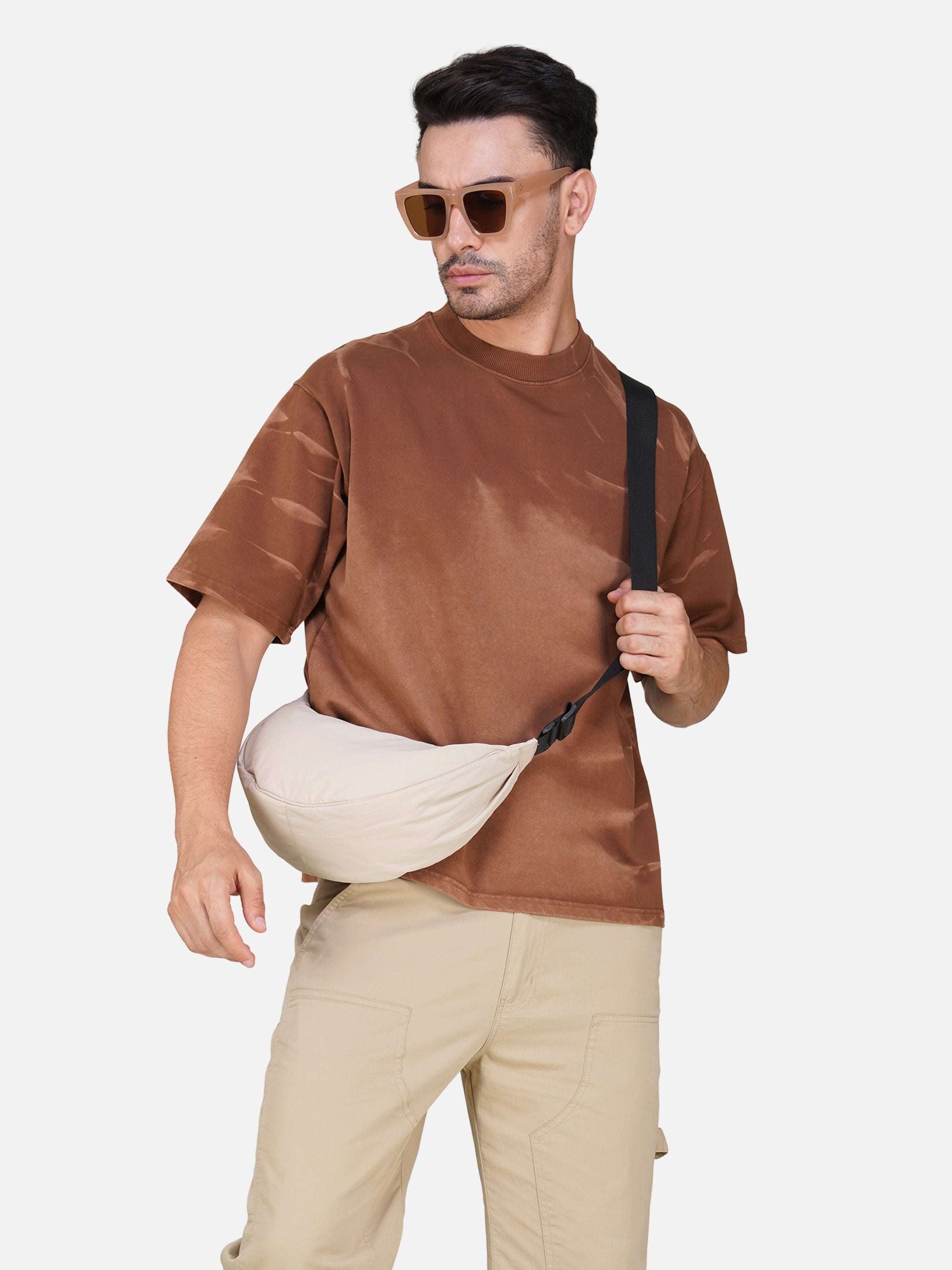 Oversized Tie-Dye Cotton T-Shirt – Desert Series