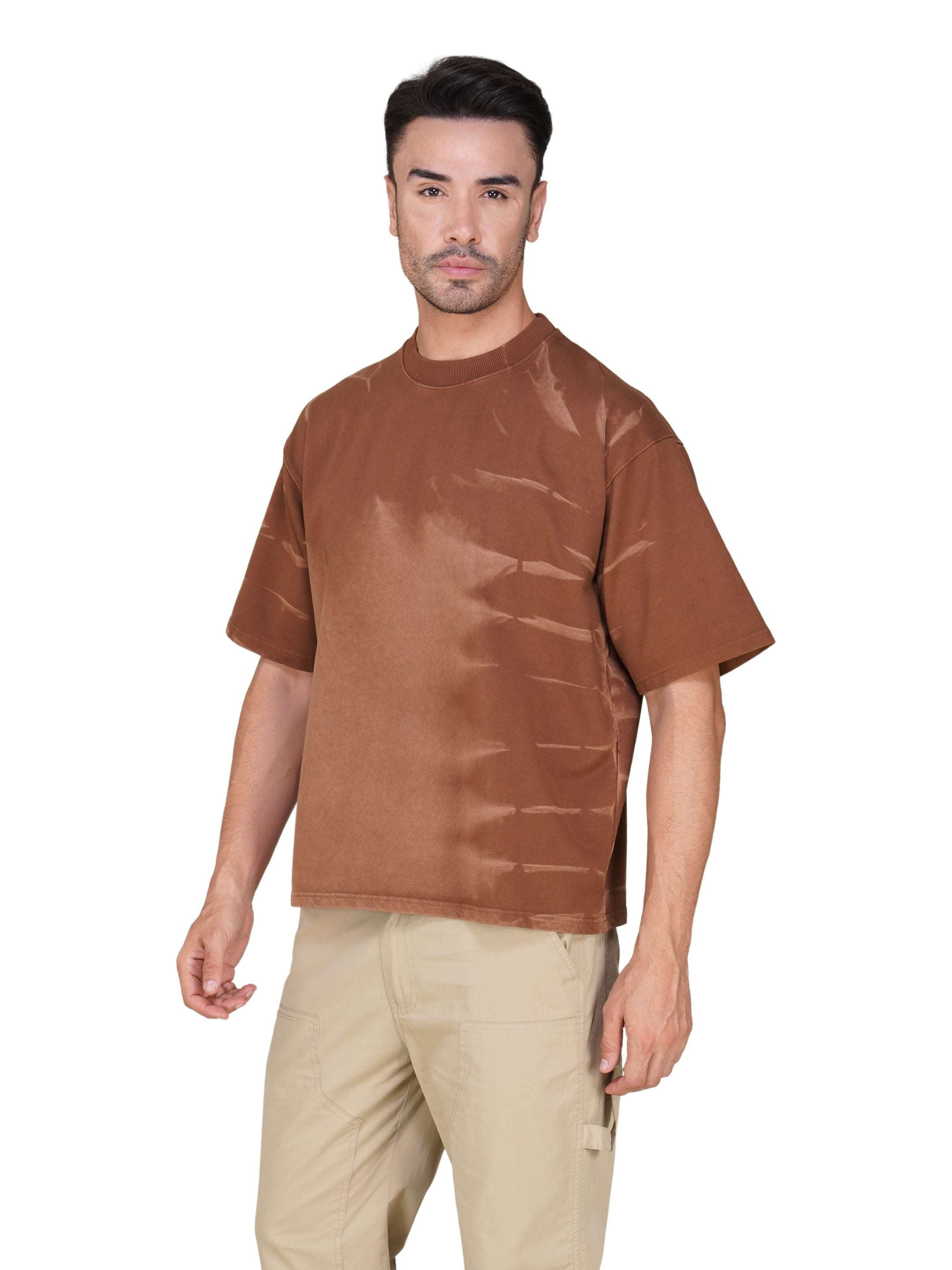 Oversized Tie-Dye Cotton T-Shirt – Desert Series