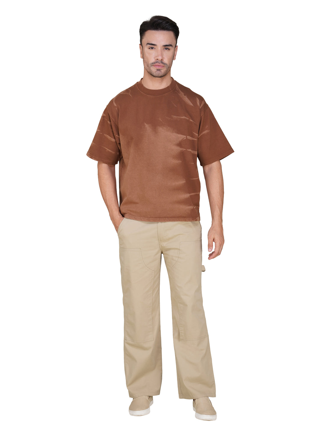 Oversized Tie-Dye Cotton T-Shirt – Desert Series