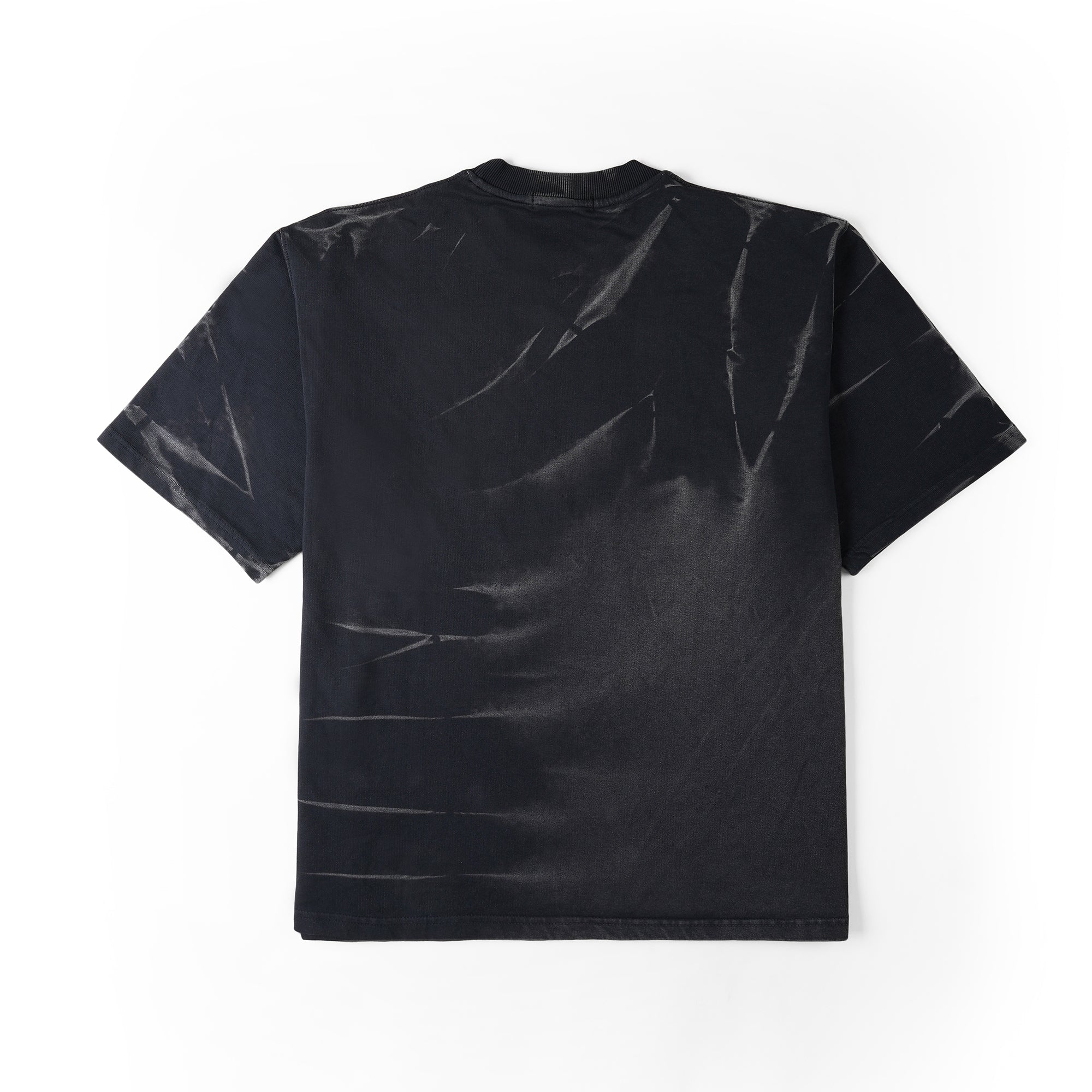 Oversized Tie-Dye Cotton T-Shirt – Black Series