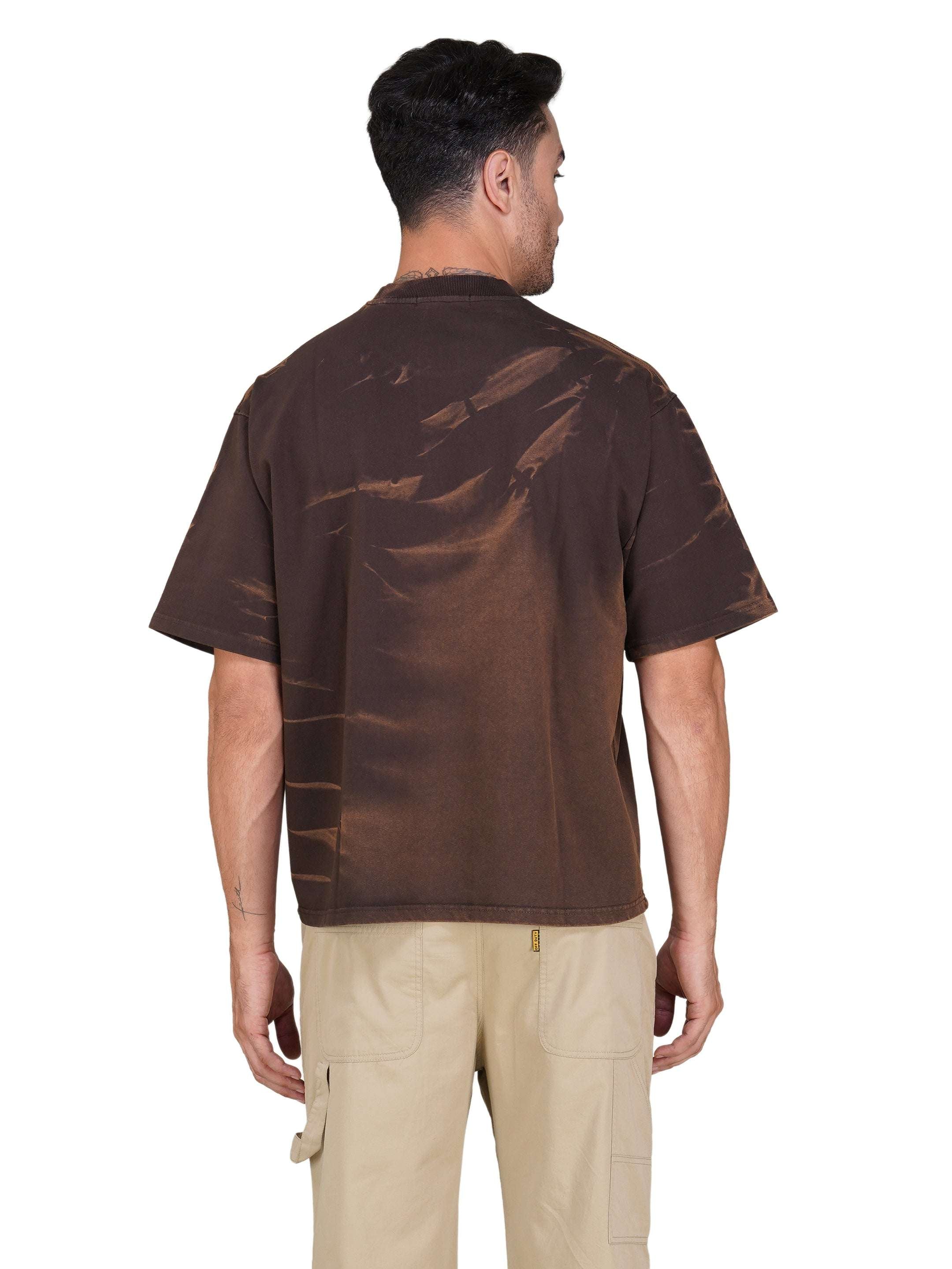 Oversized Tie-Dye Cotton T-Shirt – Desert Series