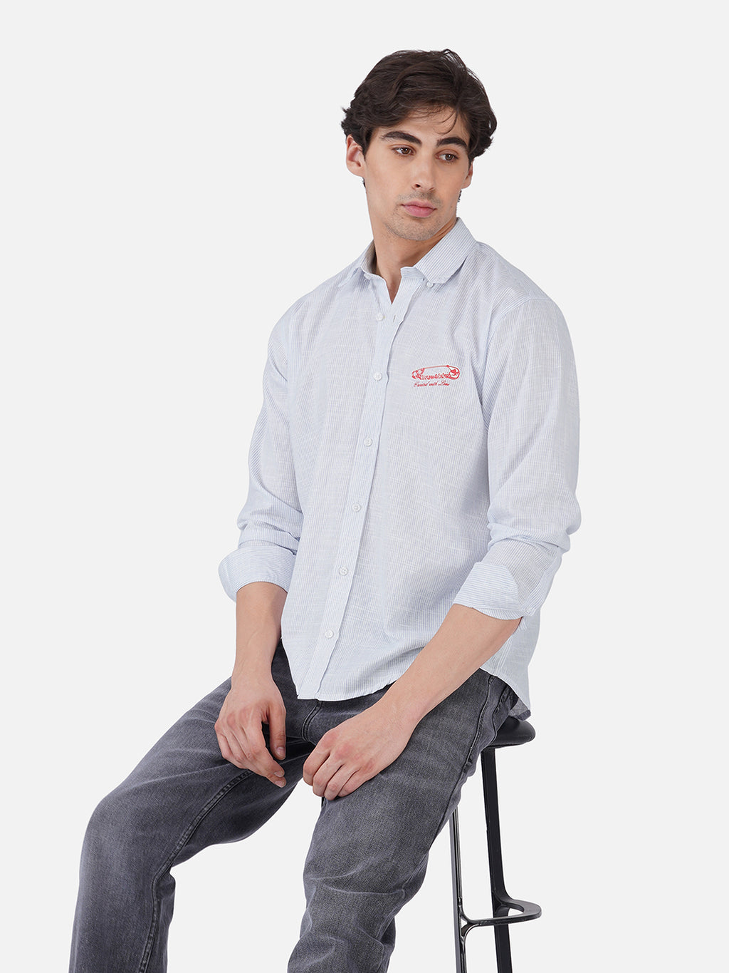 Men's Premium Textured Linen Blend Casual Shirt ( Pack Of 2 )