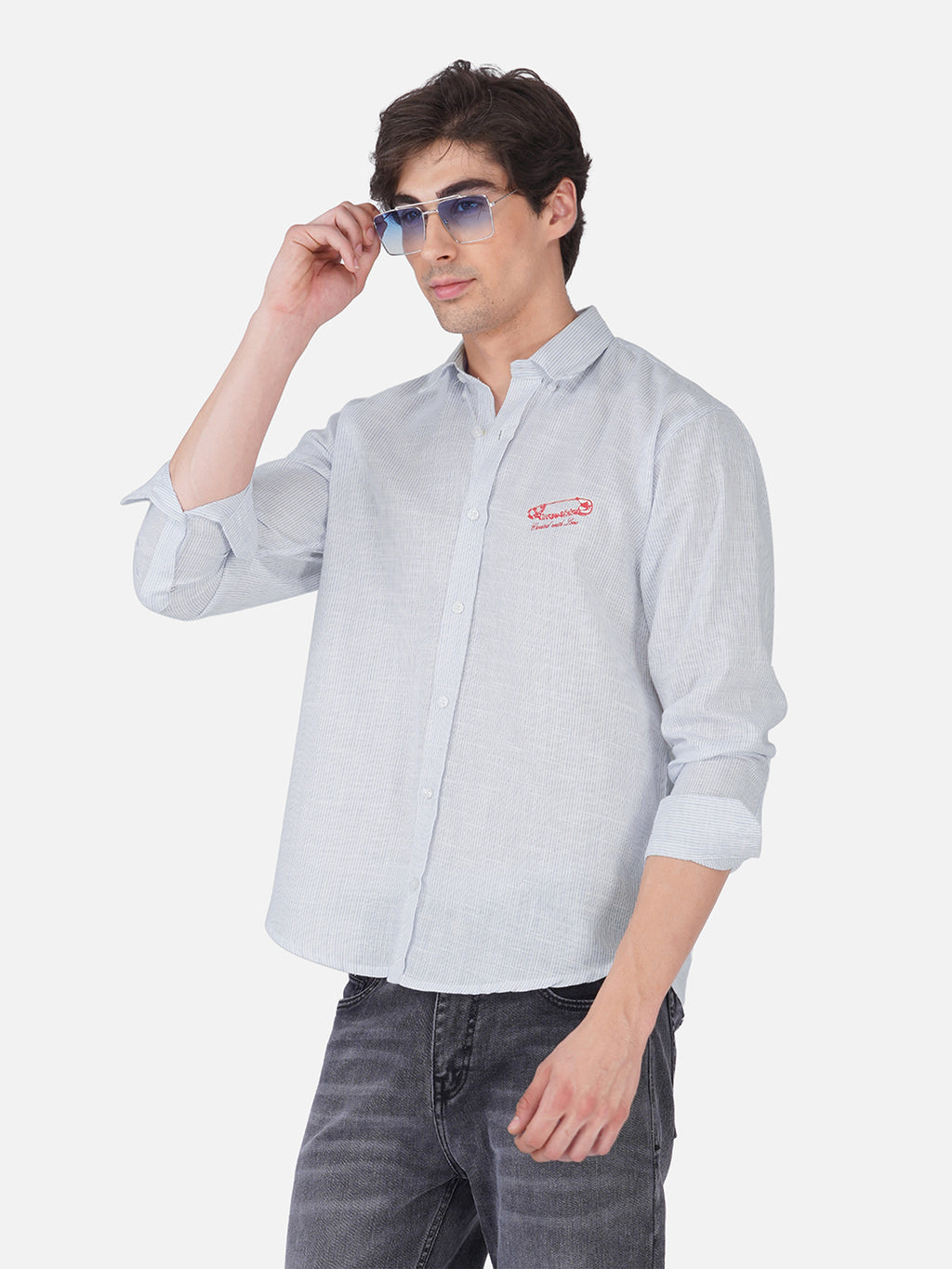 Men's Premium Textured Linen Blend Casual Shirt ( Pack Of 2 )