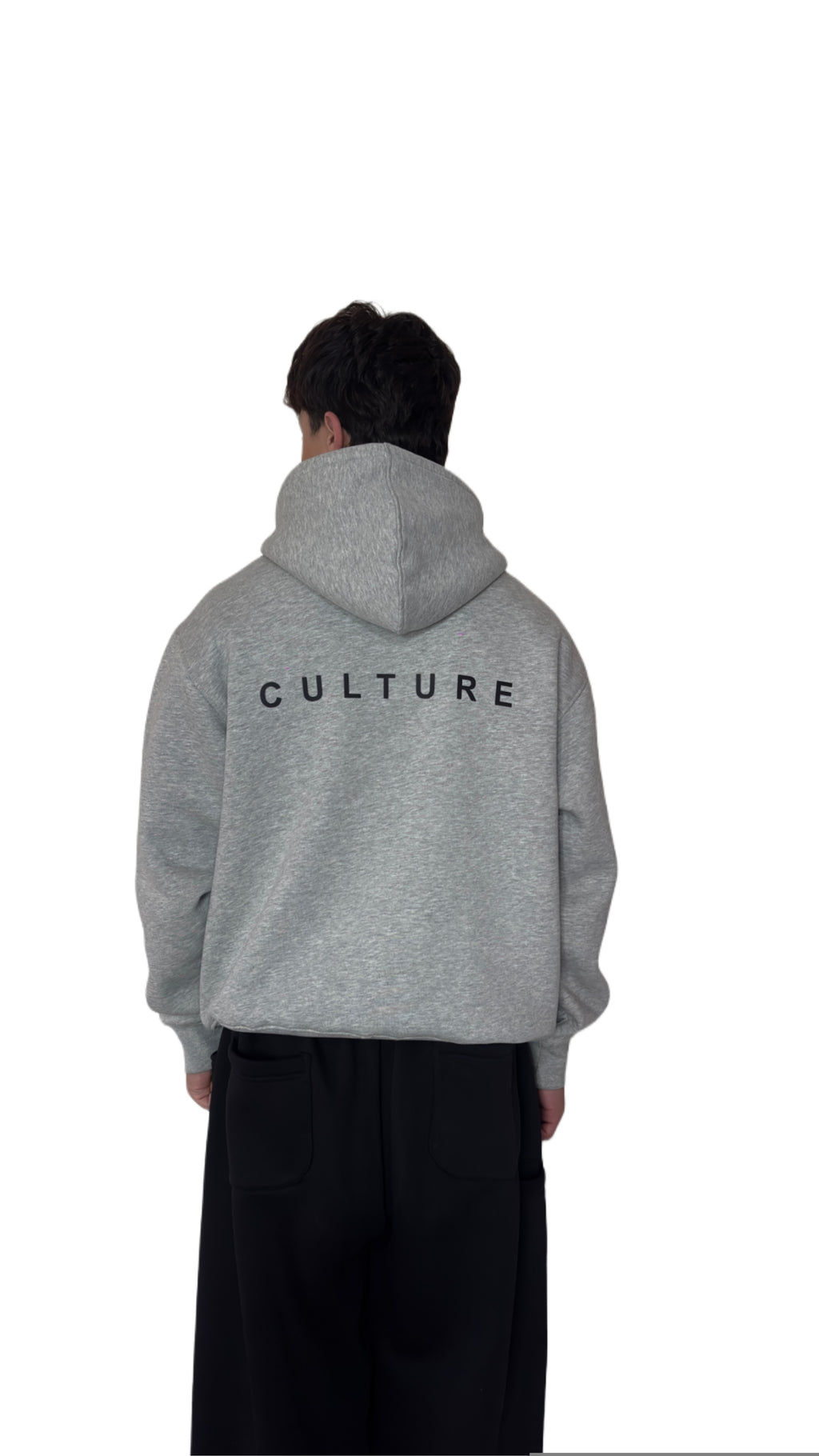 UNISEX ROYAL VINTAGE JET MELANGE GREY ZIPPER JACKET