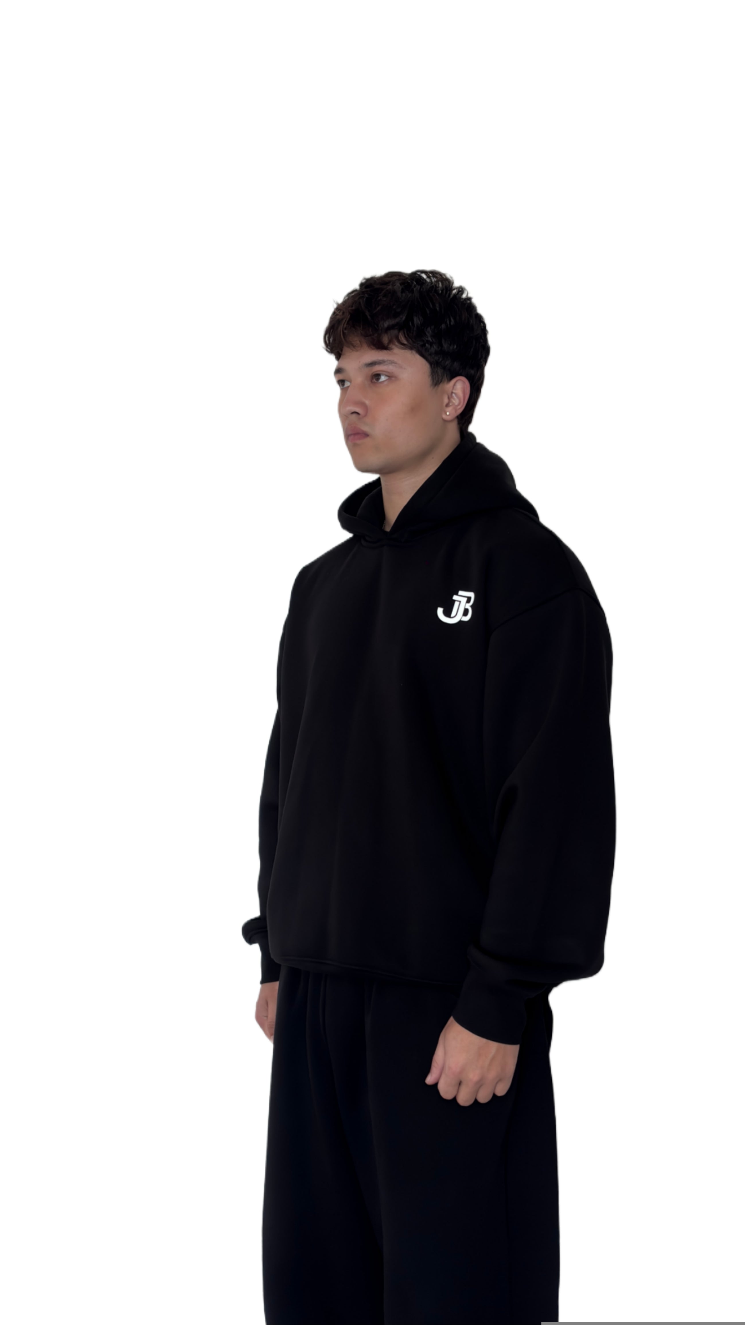 UNISEX ROYAL VINTAGE JET V2 BLACK HOODIE