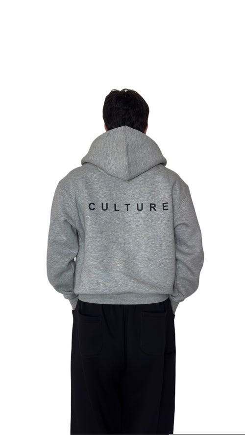 UNISEX ROYAL VINTAGE JET V2 MELANGE GREY HOODIE