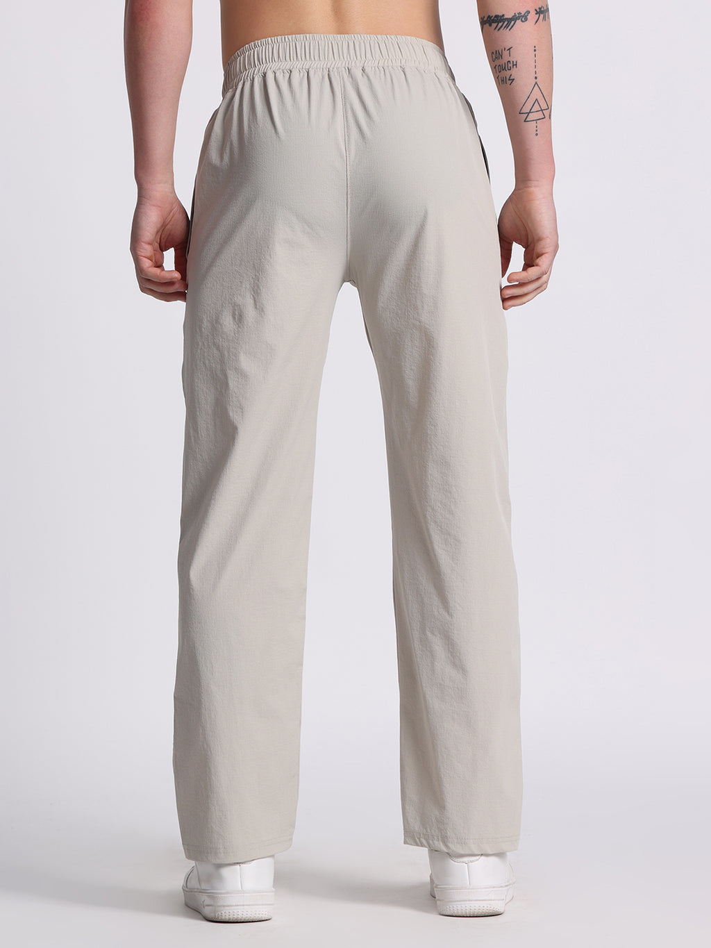 Men’s Relaxed Fit Cotton Drawstring Pants (Dusty Khaki)