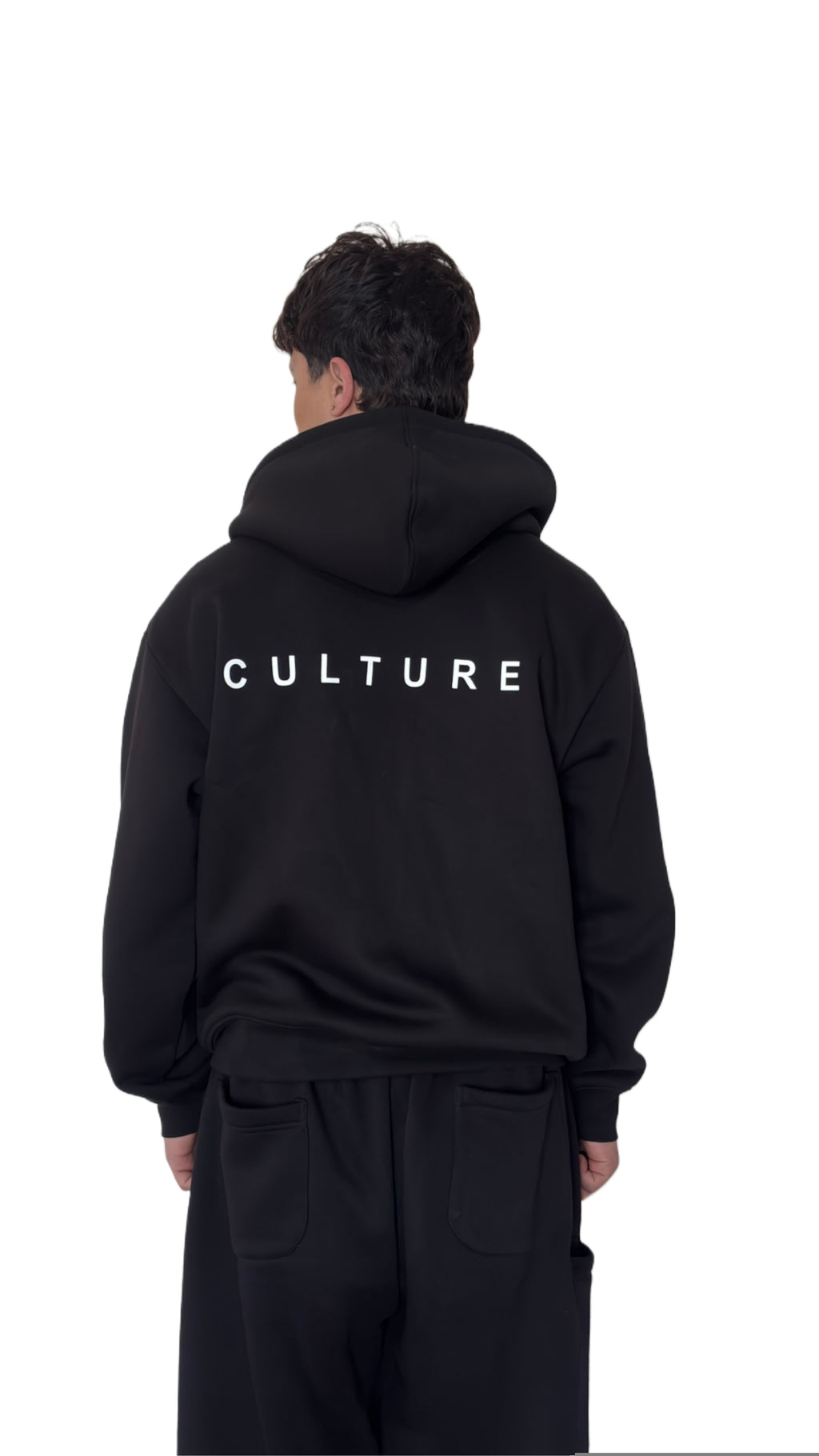 UNISEX ROYAL VINTAGE JET DARK BLACK ZIPPER JACKET