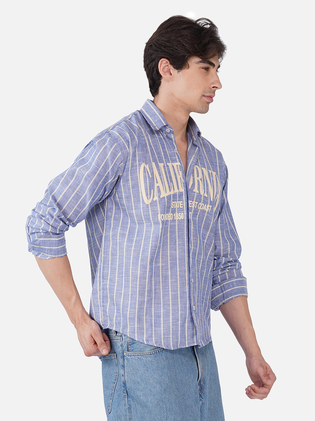 Men's Premium Textured Linen Blend Casual Shirt ( Pack Of 2 )