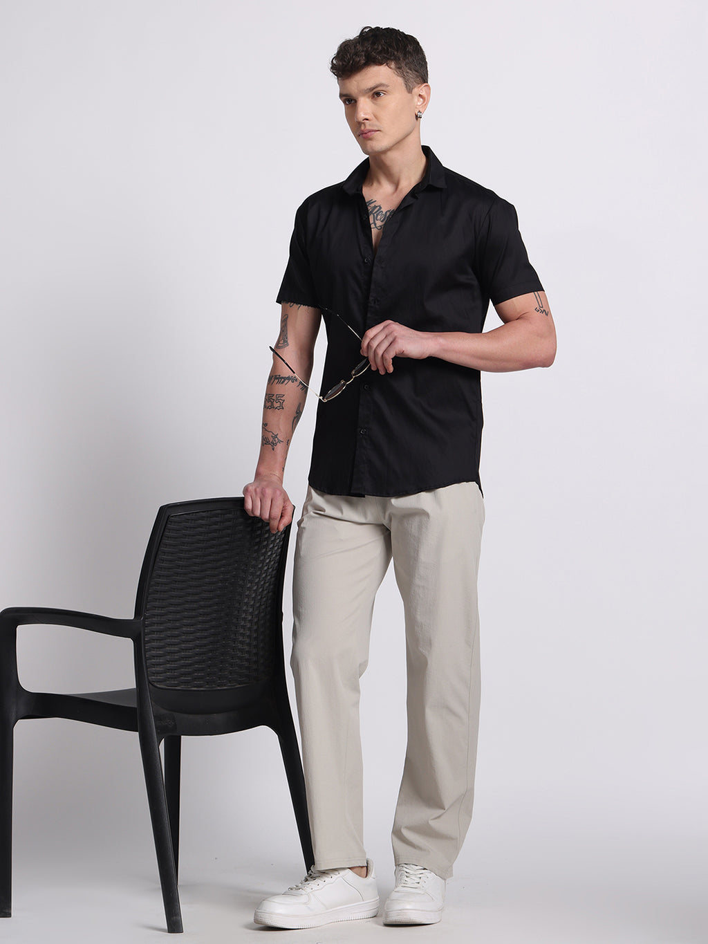 Men’s Relaxed Fit Cotton Drawstring Pants (Dusty Khaki)