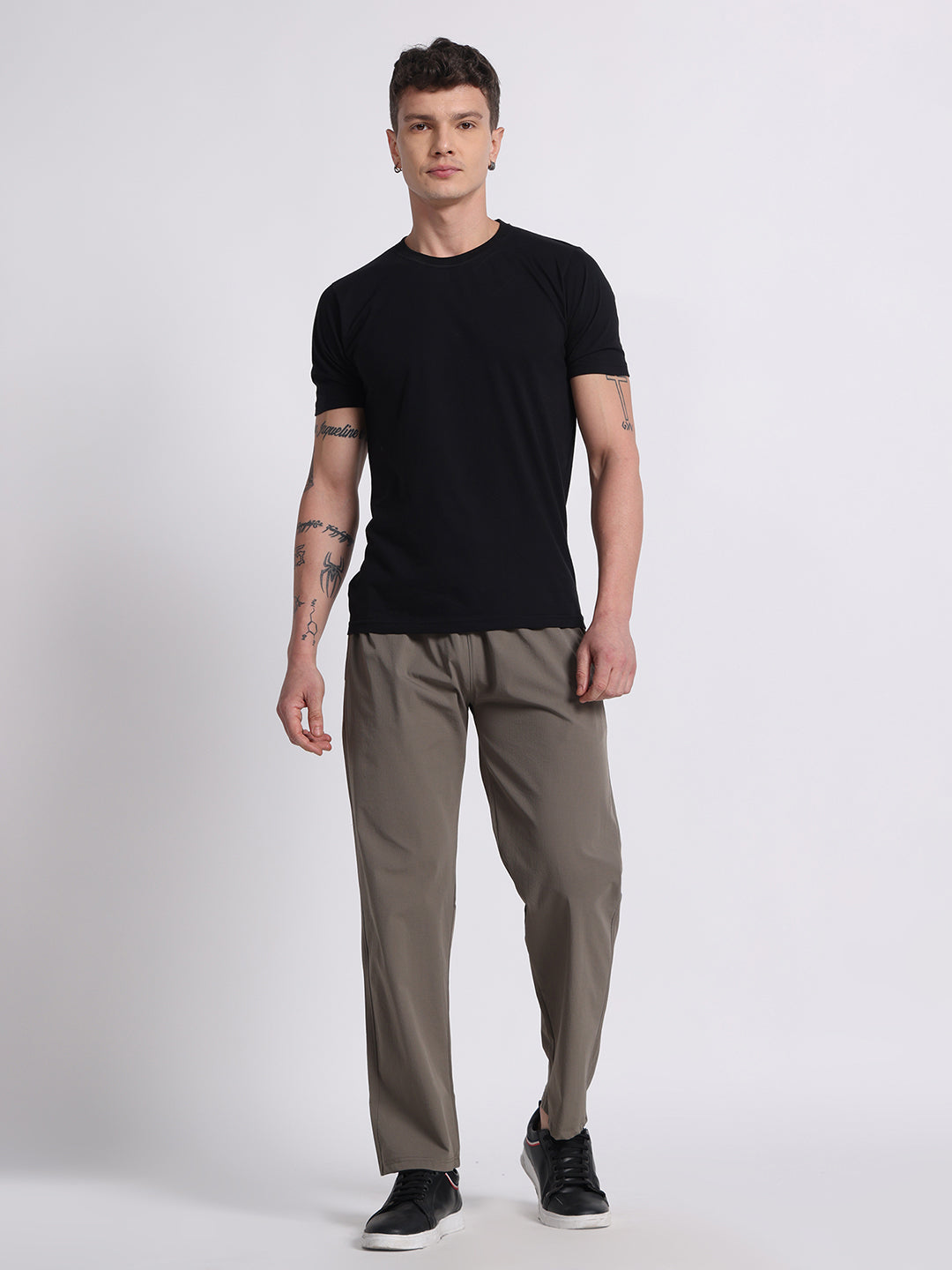 Men’s Relaxed Fit Cotton Drawstring Pants (Grey)