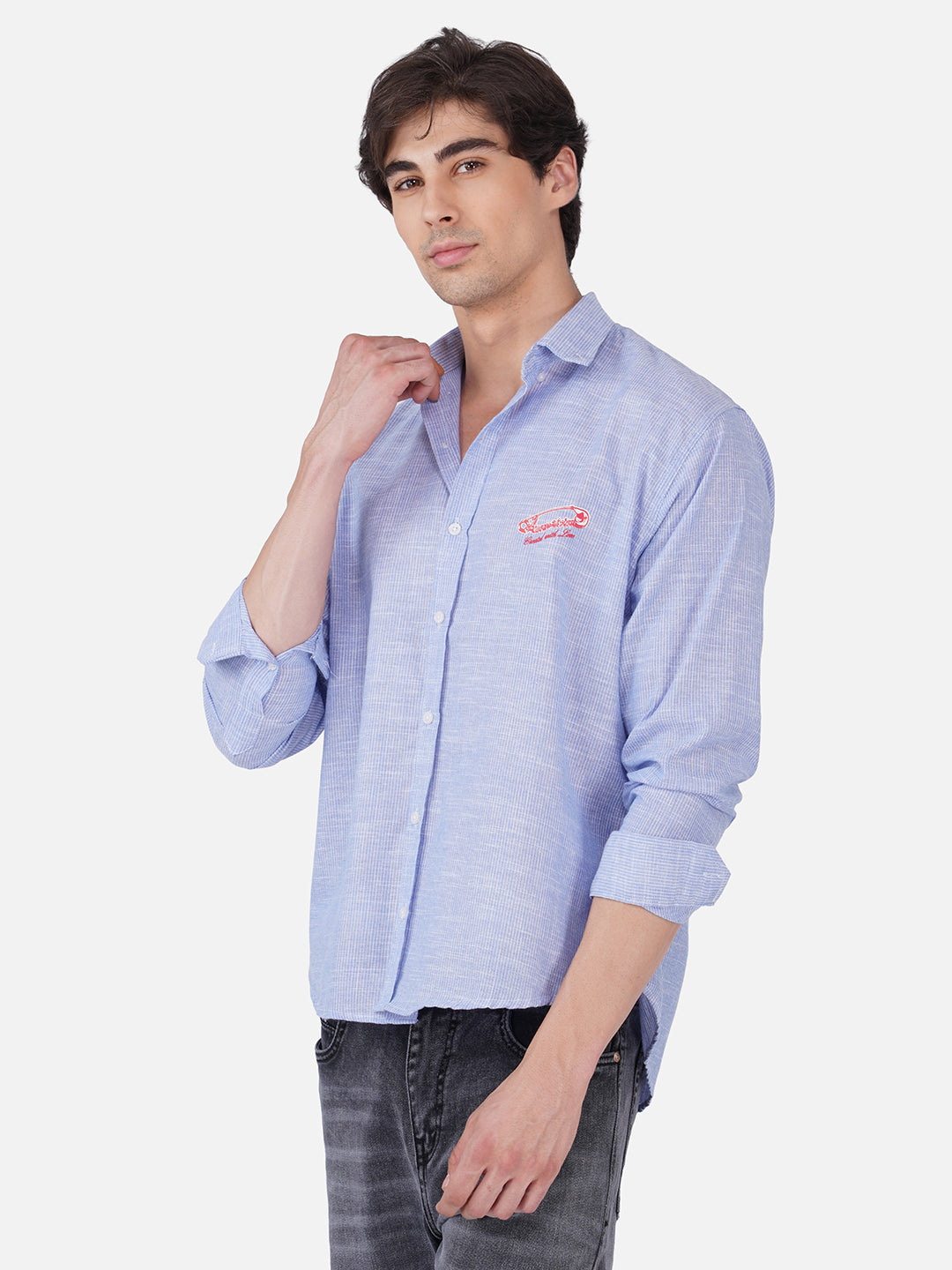 Men's Premium Textured Linen Blend Casual Shirt ( Pack Of 2 )