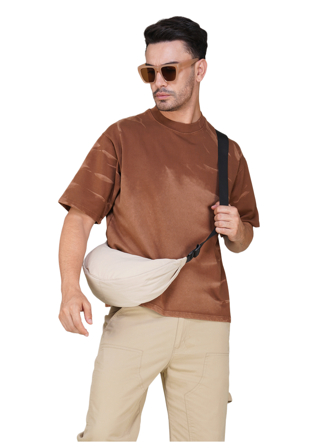 Oversized Tie-Dye Cotton T-Shirt – Desert Series