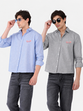 Men's Premium Textured Linen Blend Casual Shirt ( Pack Of 2 )