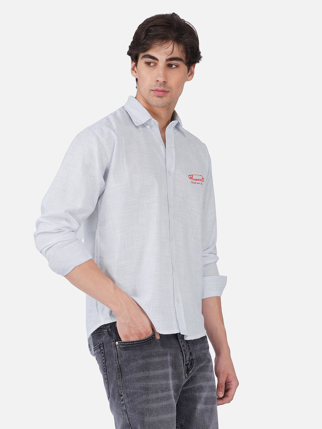 Men's Premium Textured Linen Blend Casual Shirt ( Pack Of 2 )
