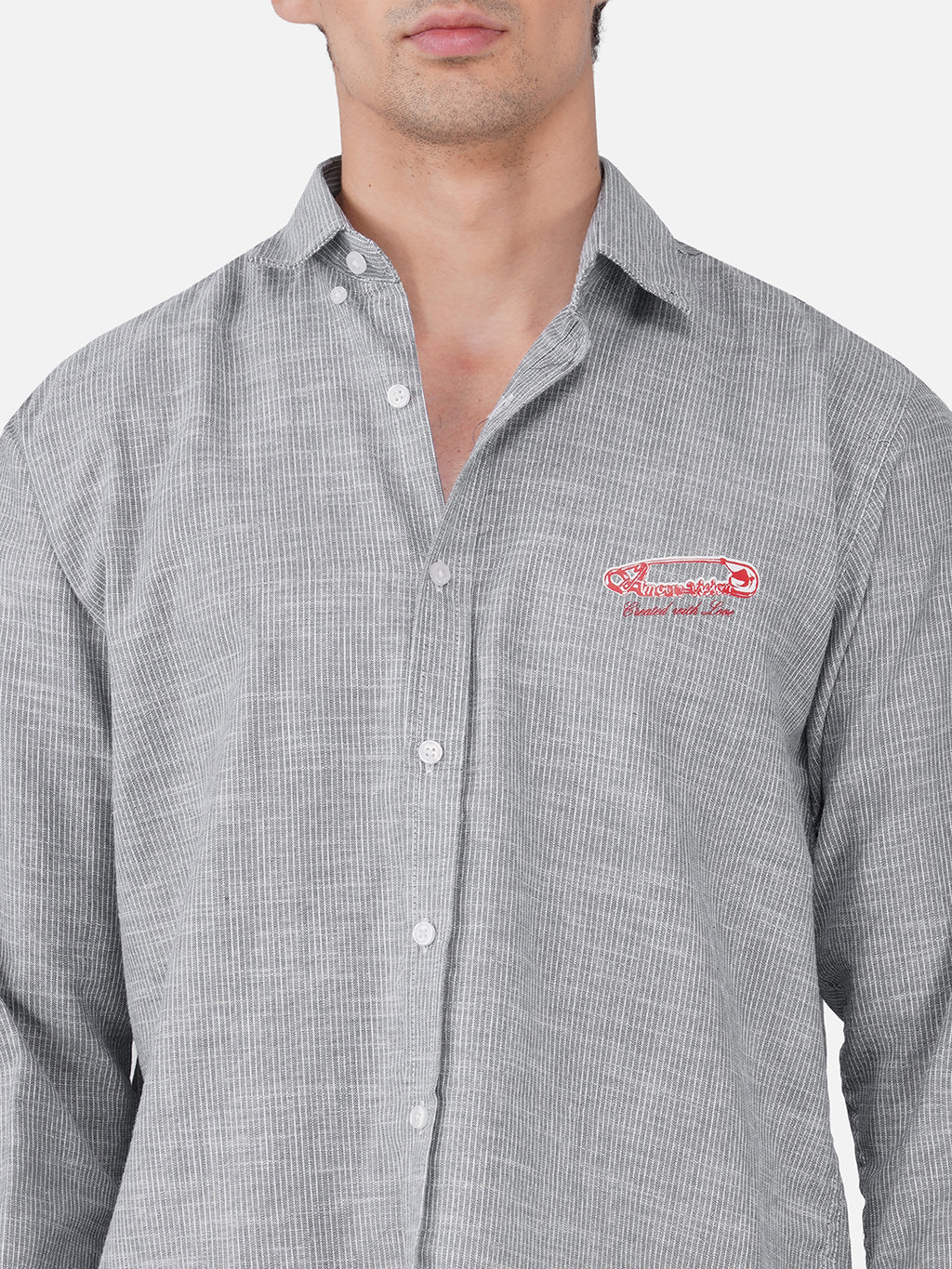 Men's Premium Textured Linen Blend Casual Shirt