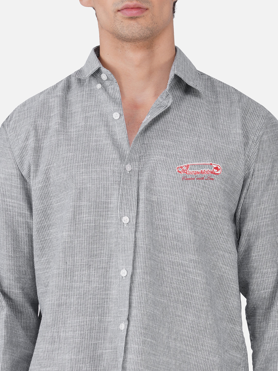 Men's Premium Textured Linen Blend Casual Shirt