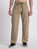 Men’s Relaxed Fit Cotton Drawstring Pants (Dusty Khaki)