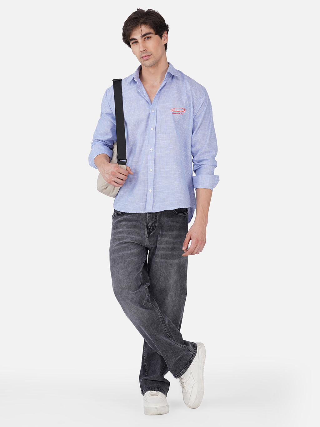 Men's Premium Textured Linen Blend Casual Shirt ( Pack Of 2 )