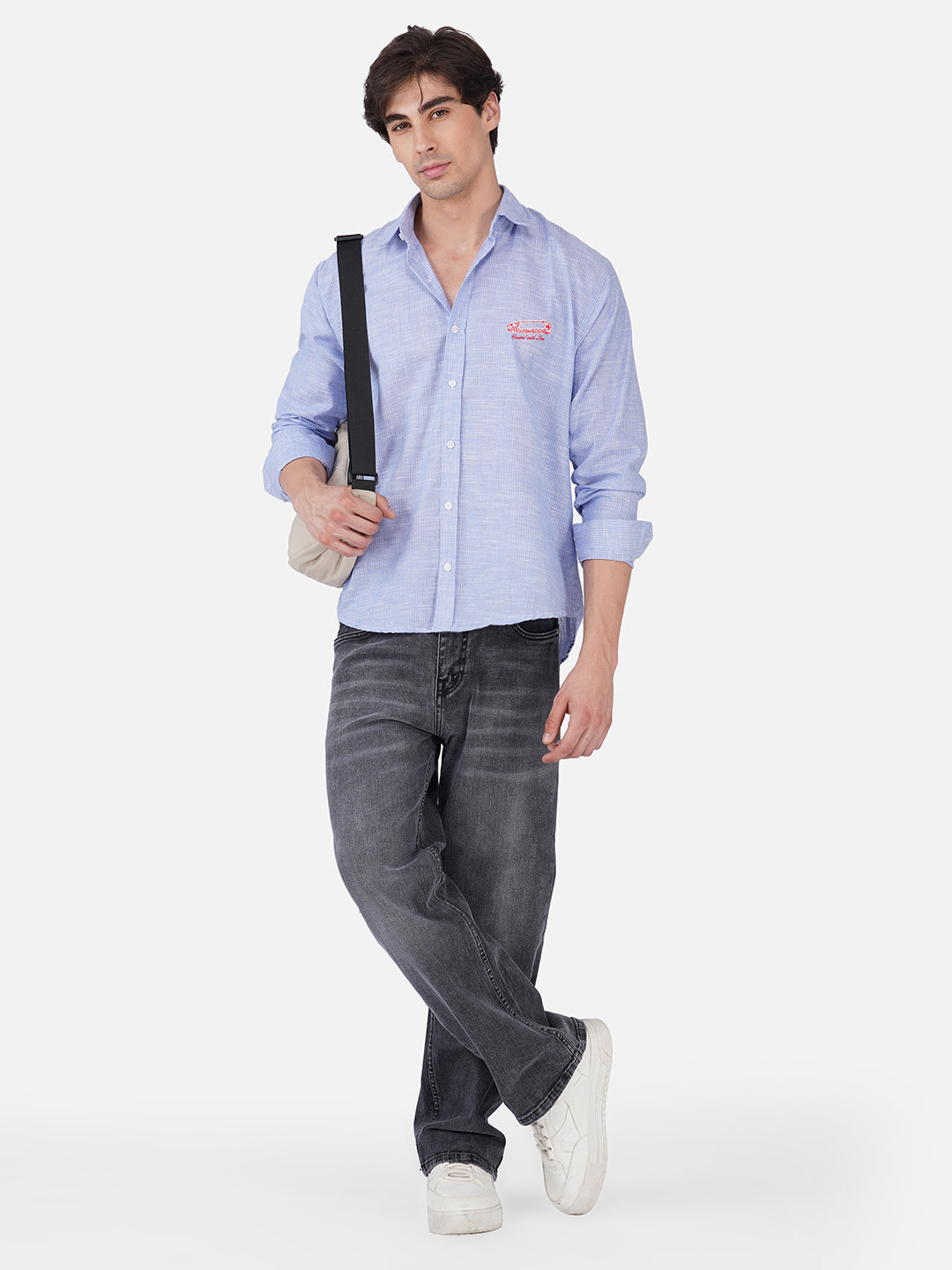 Men's Premium Textured Linen Blend Casual Shirt ( Pack Of 2 )