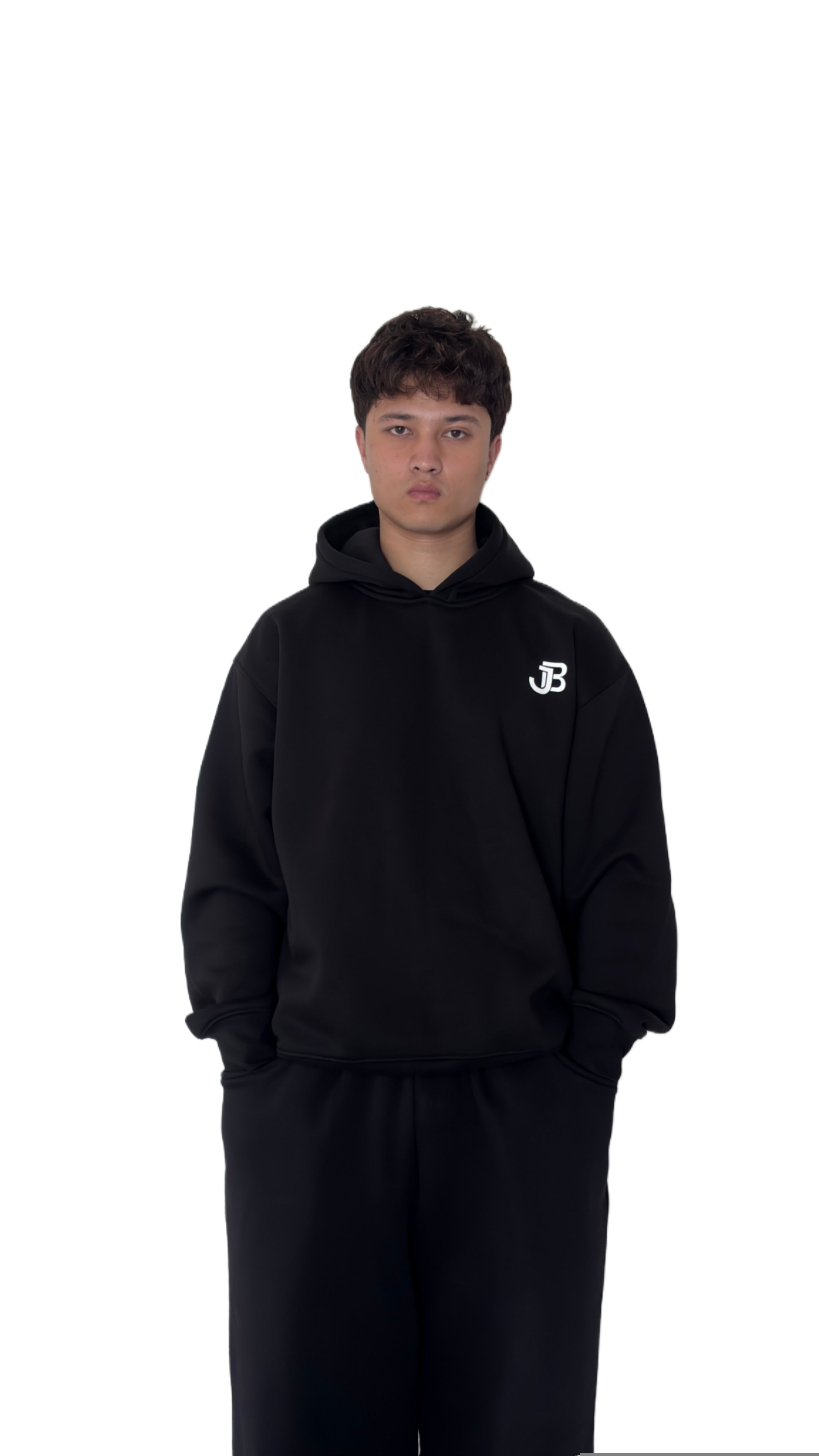 UNISEX ROYAL VINTAGE JET V2 BLACK HOODIE